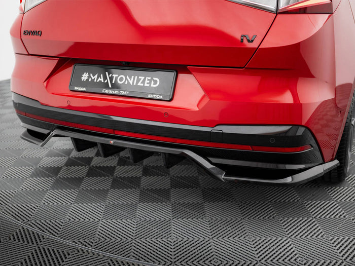 Rear Splitter (Vertical Bars) Skoda Enyaq Coupe iV - Maxton Design