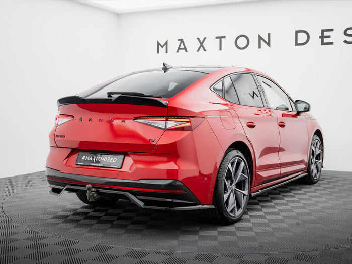 Rear Splitter (Vertical Bars) Skoda Enyaq Coupe iV - Maxton Design