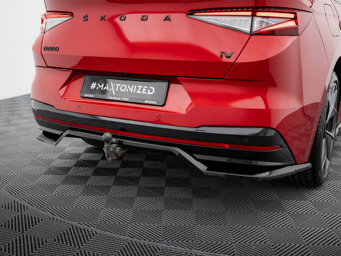 Rear Splitter (Vertical Bars) Skoda Enyaq Coupe iV - Maxton Design