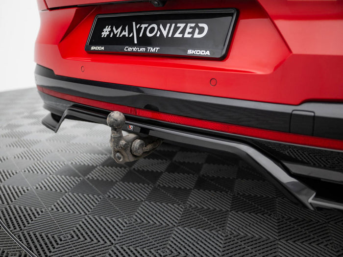 Rear Splitter (Vertical Bars) Skoda Enyaq Coupe iV - Maxton Design