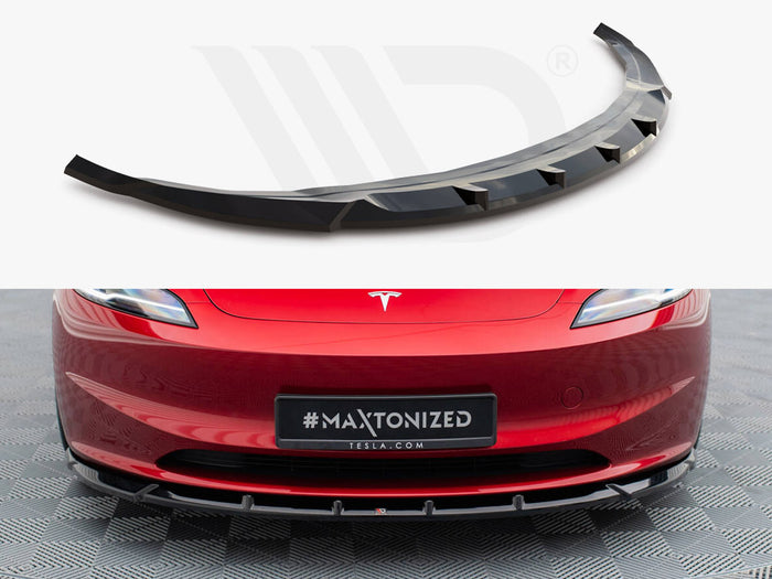 Tesla Model 3 FL Project Highland Front Splitter V.2 - Maxton Design