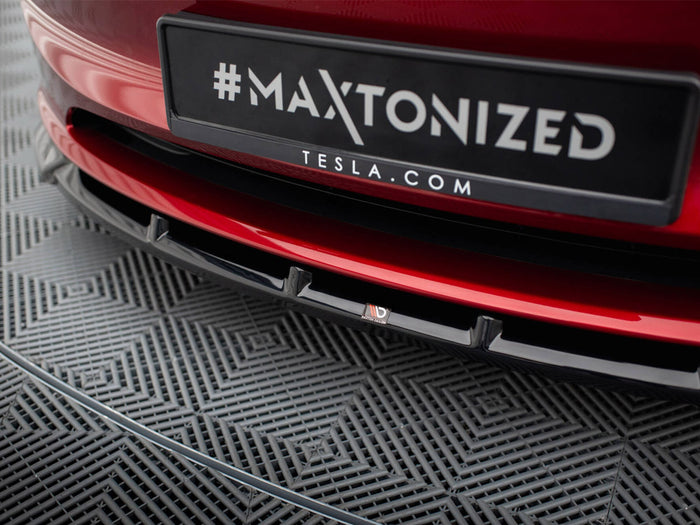Tesla Model 3 FL Project Highland Front Splitter V.2 - Maxton Design