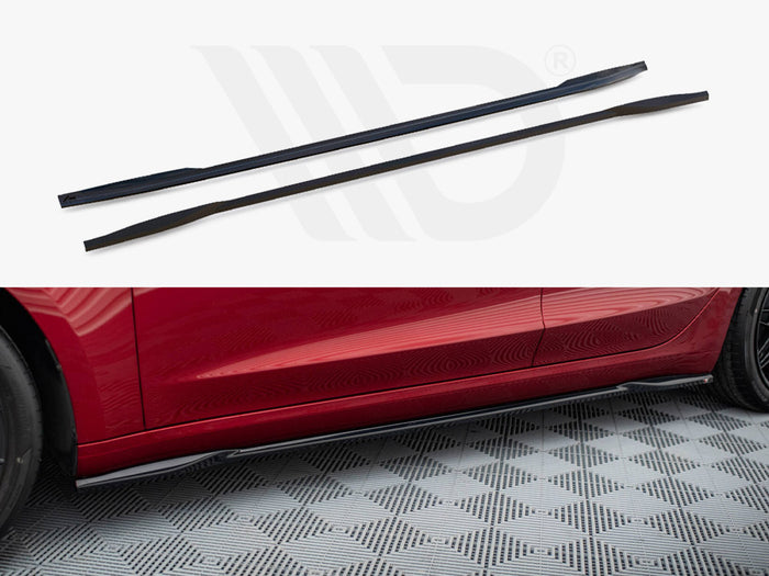 Tesla Model 3 Performance Mk1 Facelift Side Skirts Diffusers V.2 - Maxton Design
