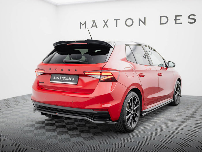 Rear Splitter (Vertical Bars) Skoda Fabia Monte Carlo Mk4 - Maxton Design