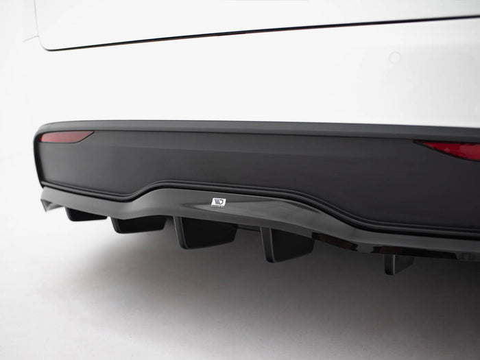 Tesla Model X Mk1 Facelift Rear Splitter (Vertical Bars) V.2 - Maxton Design