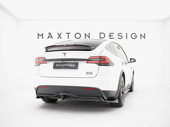 Tesla Model X Mk1 Facelift Rear Splitter (Vertical Bars) V.2 - Maxton Design