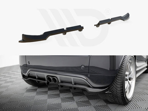 Rear Splitter (Vertical Bars) Brabus Smart Fortwo C451 Facelift - Maxton Design
