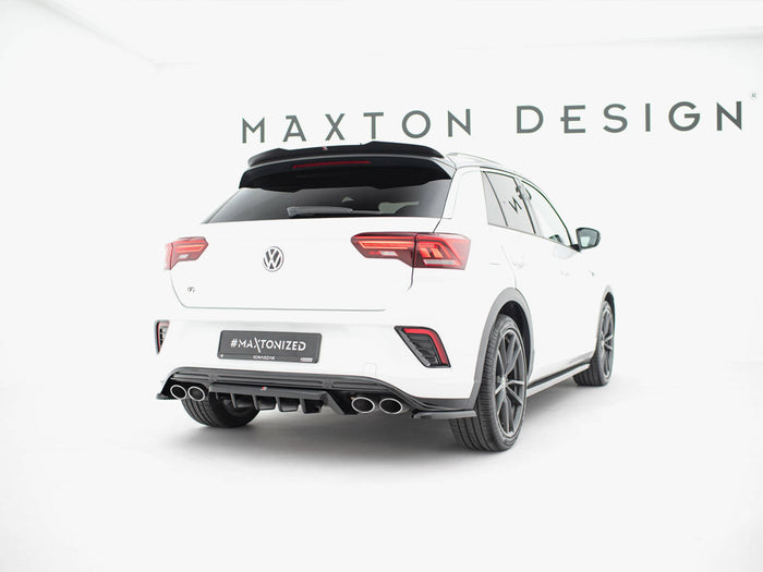 Volkswagen T-Roc R Mk1 Central Rear Splitter (Vertical Bars) - Maxton Design
