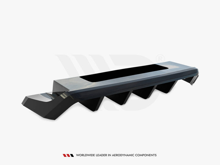 Volkswagen T-Roc R Mk1 Central Rear Splitter (Vertical Bars) - Maxton Design