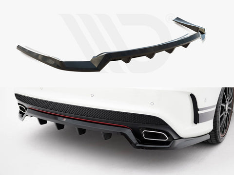 Rear Splitter (Vertical Bars) Mercedes-Benz CLA AMG-Line C117 - Maxton Design