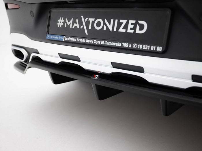 Rear Splitter (Vertical Bars) Mercedes-Benz GLC Coupe AMG-Line C254 - Maxton Design