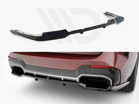 BMW iX3 M-Pack G08 Facelift Rear Splitter (Vertical Bars) - Maxton Design