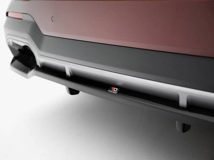 BMW iX3 M-Pack G08 Facelift Rear Splitter (Vertical Bars) - Maxton Design