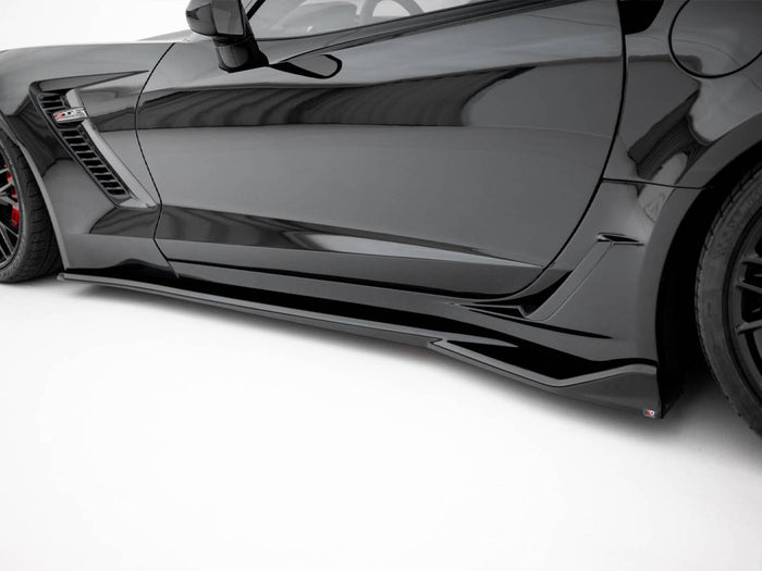 Chevrolet Corvette Z06 C7 Side Skirts Diffusers - Maxton Design
