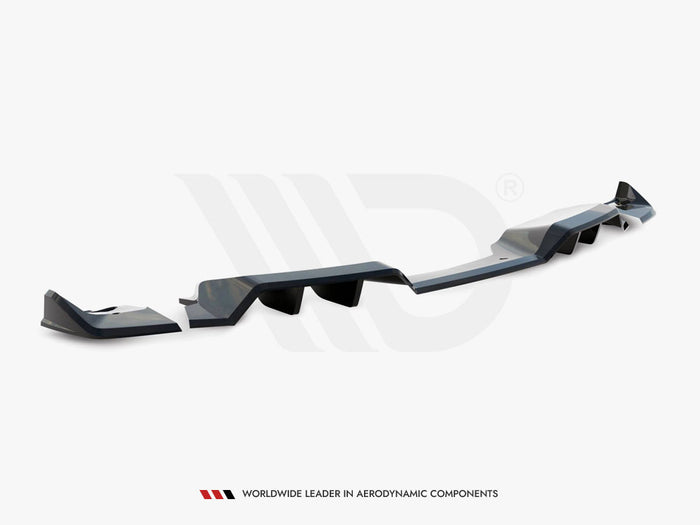 Chevrolet Corvette Z06 C7 Rear Splitter (Vertical Bars) + Rear Side Splitters - Maxton Design