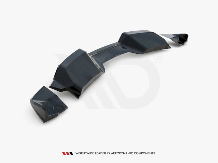 Chevrolet Corvette Z06 C7 Rear Splitter (Vertical Bars) + Rear Side Splitters - Maxton Design