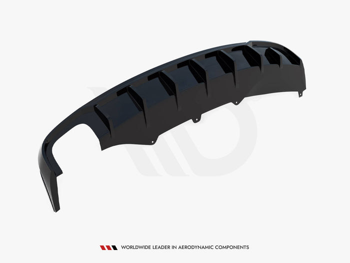 Audi A4 B8 (Single side dual exhaust version) Rear Valance - Maxton Design