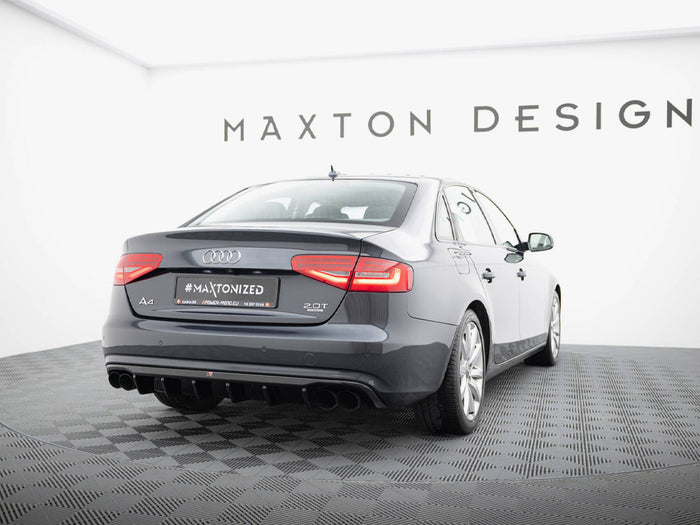 Audi A4 B8 Facelift (Version with dual exhausts on both sides) Rear Valance - Maxton Design