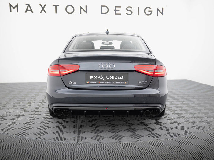 Audi A4 B8 Facelift (Version with dual exhausts on both sides) Rear Valance - Maxton Design