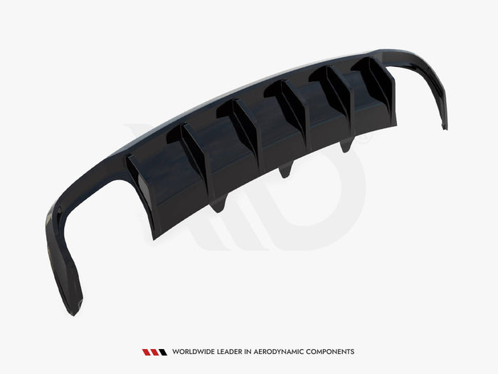 Audi A4 B8 Facelift (Version with dual exhausts on both sides) Rear Valance - Maxton Design