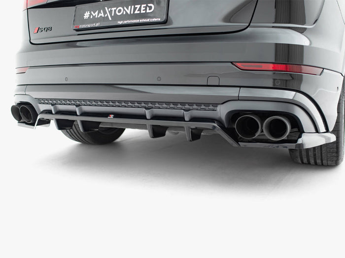 Audi SQ8 / Q8 S-Line Mk1 Facelift Rear Splitter (Vertical Bars) V.2 - Maxton Design