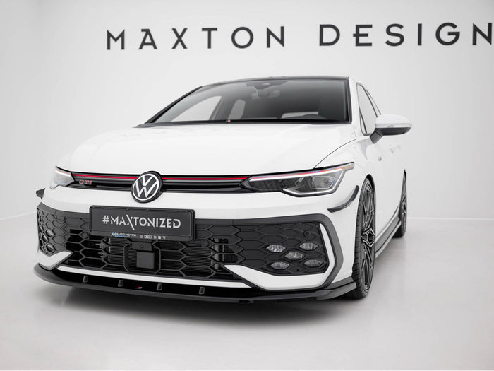 Volkswagen Golf GTI / GTE / R-Line Mk8 Facelift Front Splitter V.5 - Maxton Design