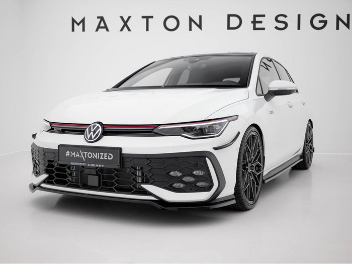 Volkswagen Golf GTI / GTE / R-Line Mk8 Facelift Front Splitter V.3 - Maxton Design