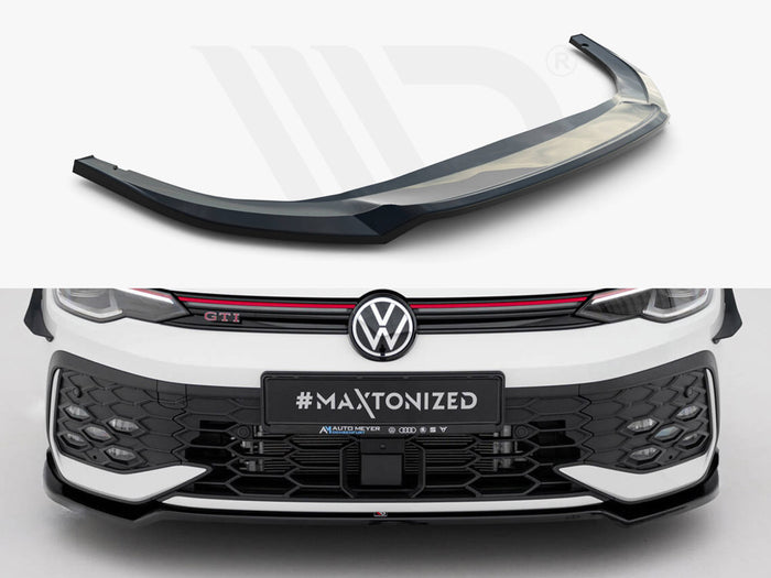 Volkswagen Golf GTI / GTE / R-Line Mk8 Facelift Front Splitter V.3 - Maxton Design