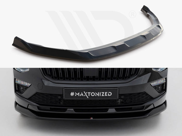 Front Splitter V.1 Skoda Kamiq Monte Carlo Mk1 Facelift - Maxton Design
