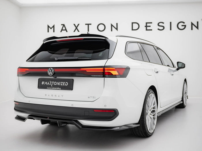 Volkswagen Passat B9 Rear Splitter (Vertical Bars) - Maxton Design
