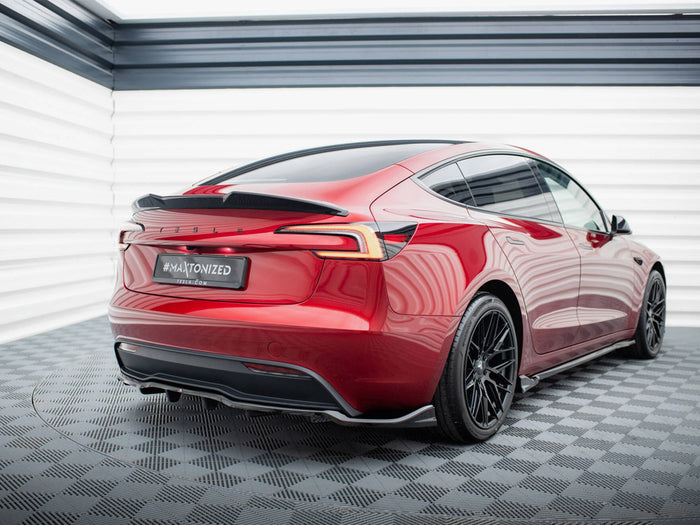 Tesla Model 3 FL Project Highland Rear Splitter (Vertical Bars) V.2 - Maxton Design