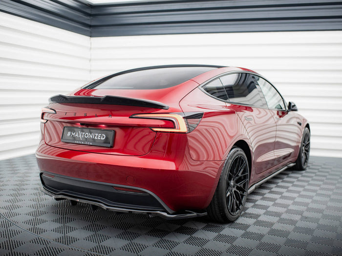 Tesla Model 3 FL Project Highland Rear Splitter (Vertical Bars) V.1 - Maxton Design