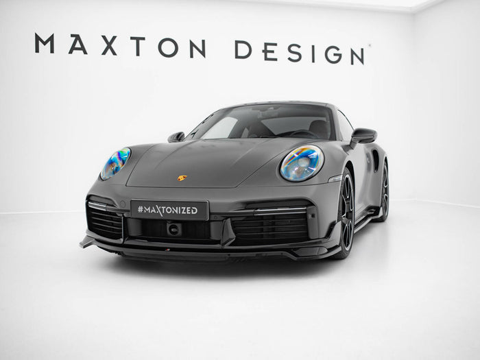 Porsche 911 Turbo S Sport Package 992 Front Splitter - Maxton Design
