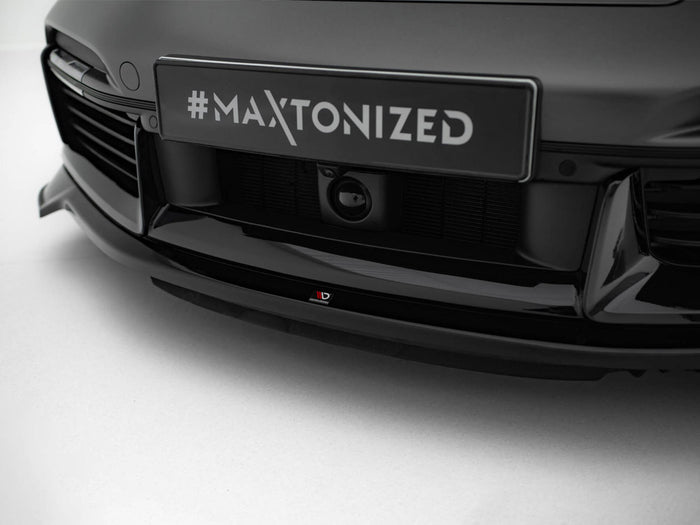 Porsche 911 Turbo S Sport Package 992 Front Splitter - Maxton Design