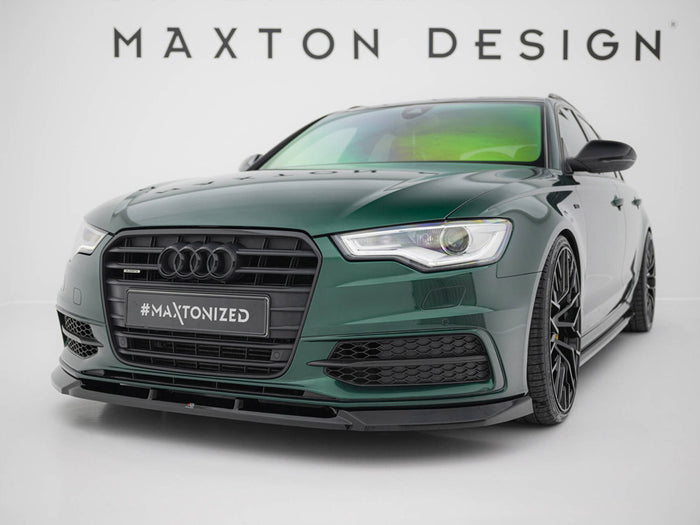 Audi A6 S-Line / S6 C7 Front Splitter V.3 - Maxton Design