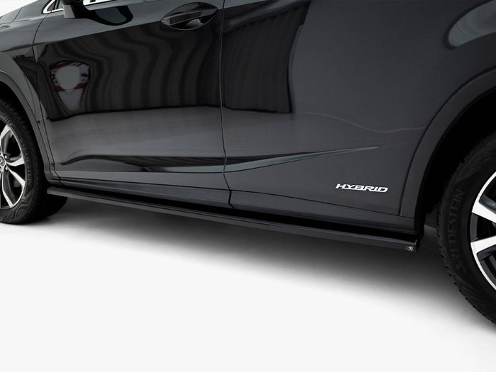 Lexus RX Mk4 Facelift (version without OEM step rails) Side Skirts Diffusers V.2 - Maxton Design