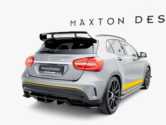 Rear Splitter (Vertical Bars) V.2 Mercedes-Benz GLA 45 AMG X156 - Maxton Design