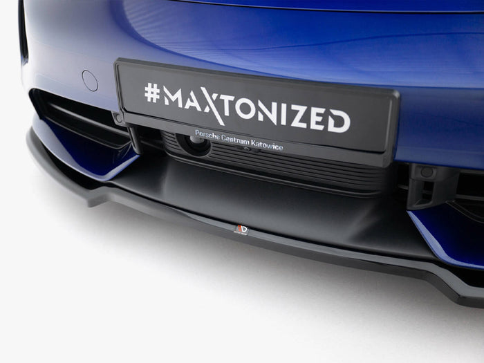 Porsche Taycan Turbo S Mk1 Front Splitter - Maxton Design