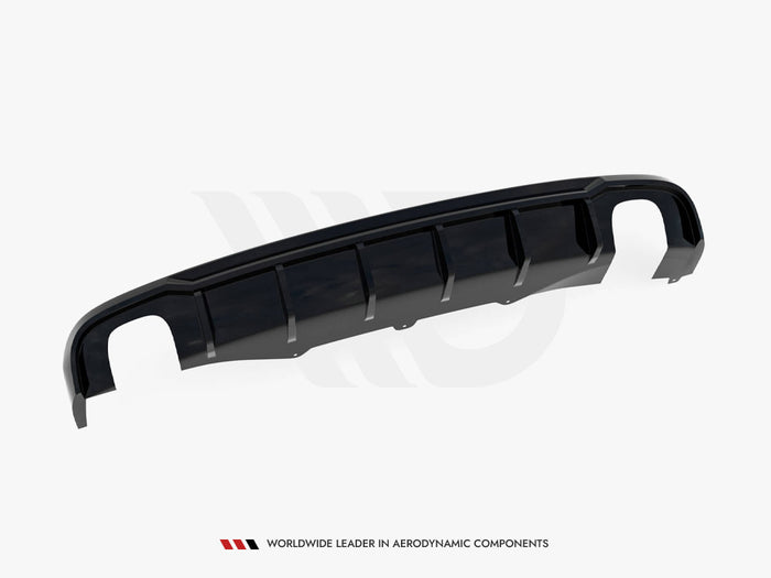 Audi A4 B8 Facelift (Version with single exhausts on both sides) Rear Valance - Maxton Design
