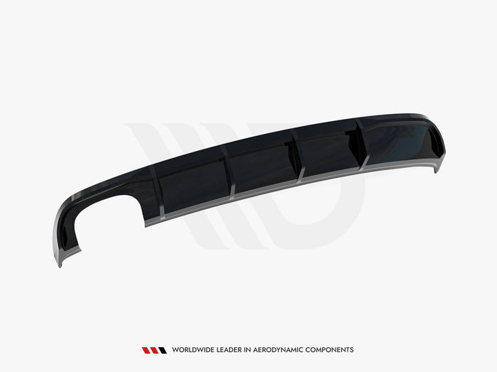 Audi A3 Sedan 8V Facelift (Version with dual exhaust tips on one side) Rear Valance - Maxton Design