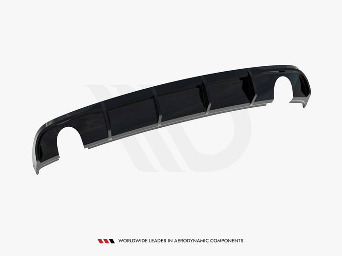 Audi A3 Sedan 8V Facelift (Version with single exhaust tips on both sides) Rear Valance - Maxton Design
