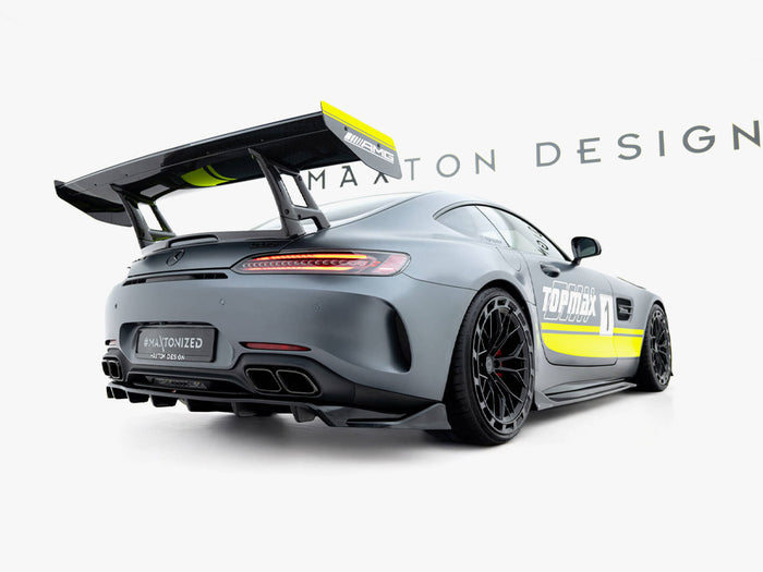 Mercedes-AMG GT C C190 Facelift Rear Splitter (Vertical Bars) - Maxton Design