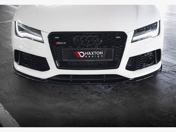 Audi RS7 C7 Front Splitter V.3 - Maxton Design