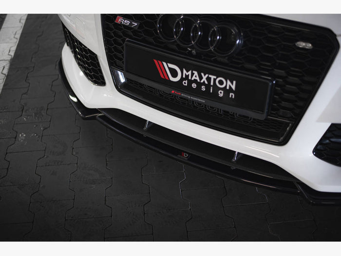Audi RS7 C7 Front Splitter V.4 - Maxton Design