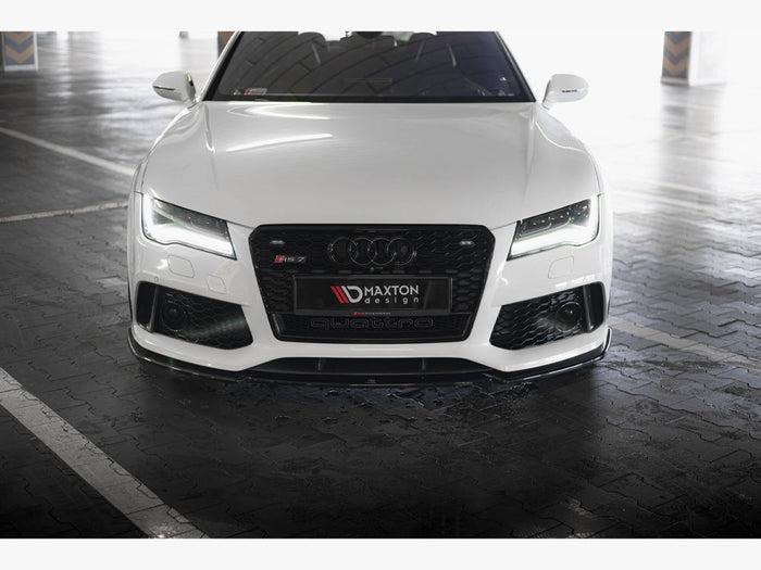 Audi RS7 C7 Front Splitter V.4 - Maxton Design