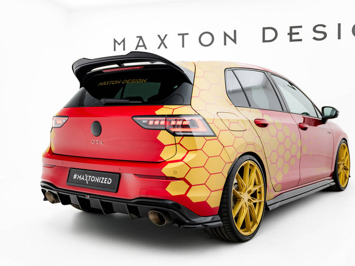 Volkswagen Golf GTI / GTI Clubsport / R / R-Line / GTE / GTD Mk8 / Mk8 Facelift Lower Spoiler CAP 3D - Maxton Design