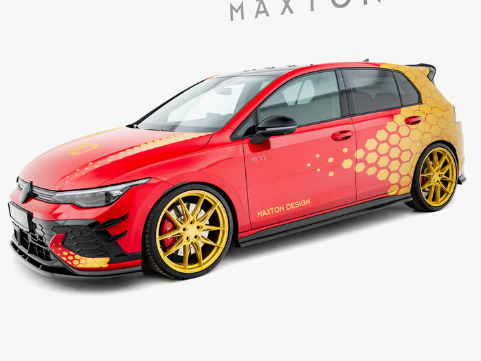 Volkswagen Golf GTI Clubsport Mk8 Facelift Side Skirts Diffusers V.2 - Maxton Design