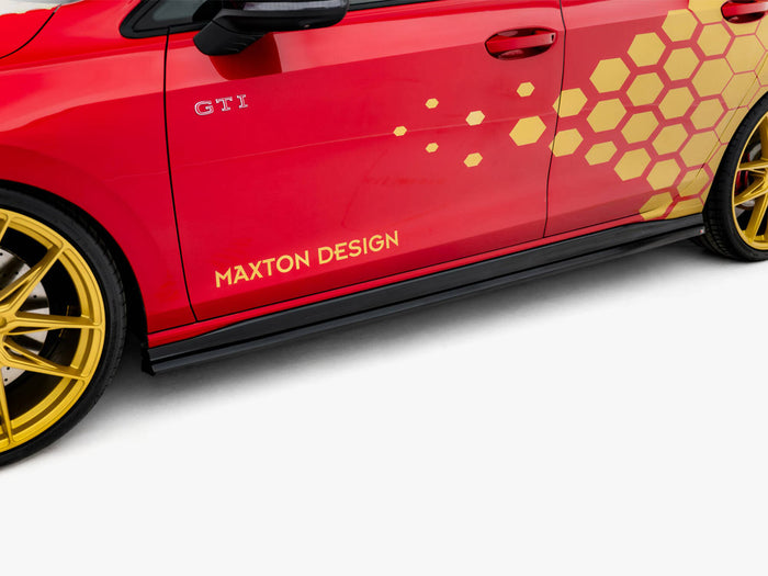Volkswagen Golf GTI Clubsport Mk8 Facelift Side Skirts Diffusers V.2 - Maxton Design