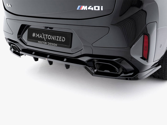 BMW X4 M-Pack G02 Facelift Rear Splitter (Vertical Bars) V.2 - Maxton Design