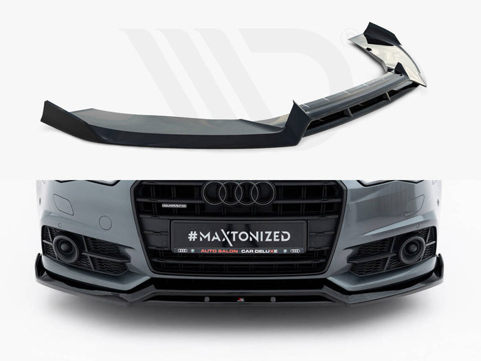 Audi A6 / A6 C7 S-Line / S6 C7 Facelift Front Splitter V.3 - Maxton Design